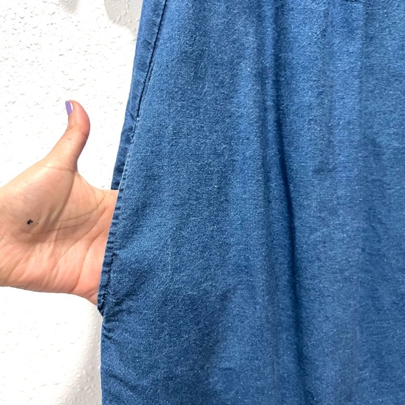 LOUNGEES Blue Dress with embroidered accents Small - Picture 4 of 8